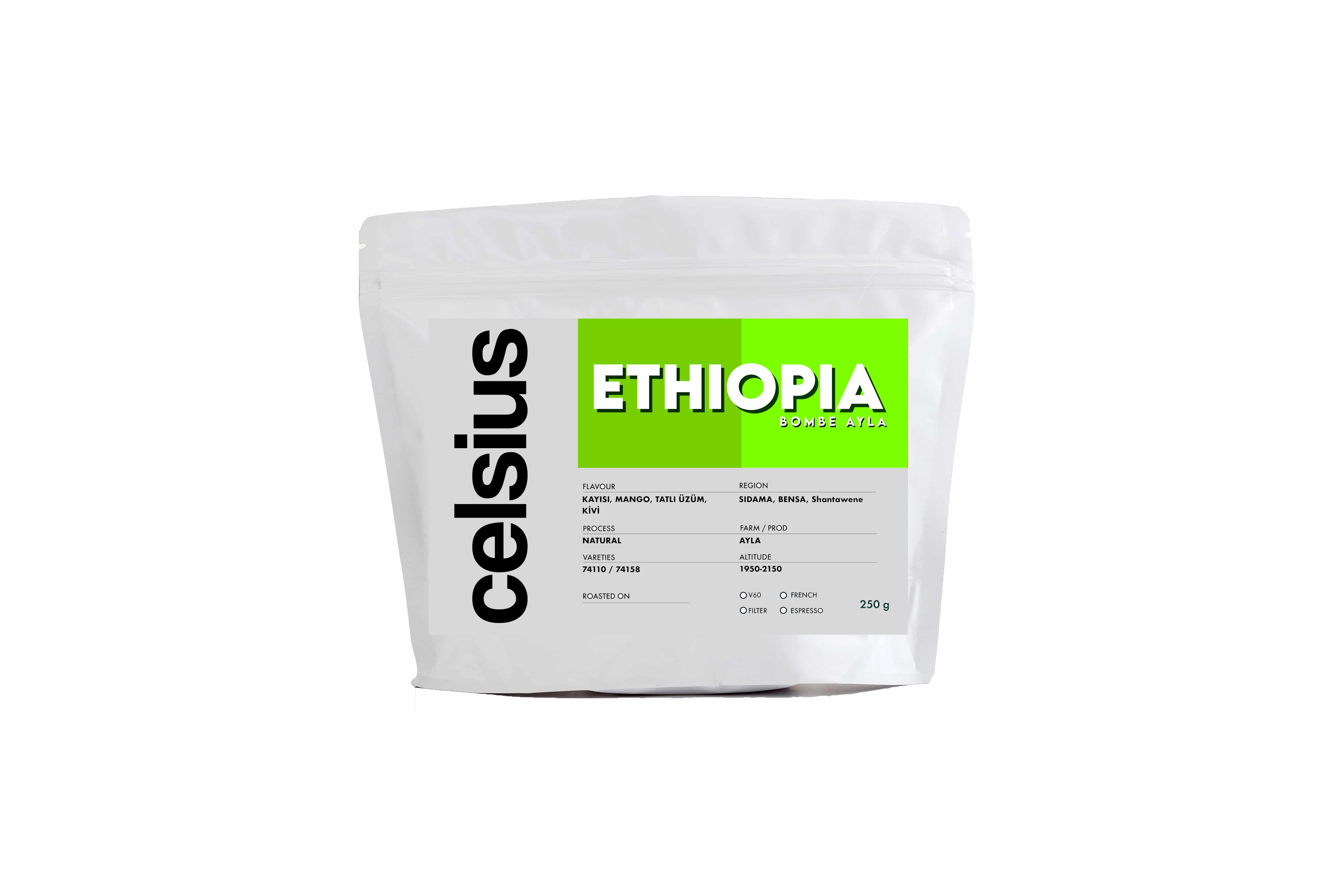 Etiyopya Bombe Ayla Natural GR1- Filtre Kahve